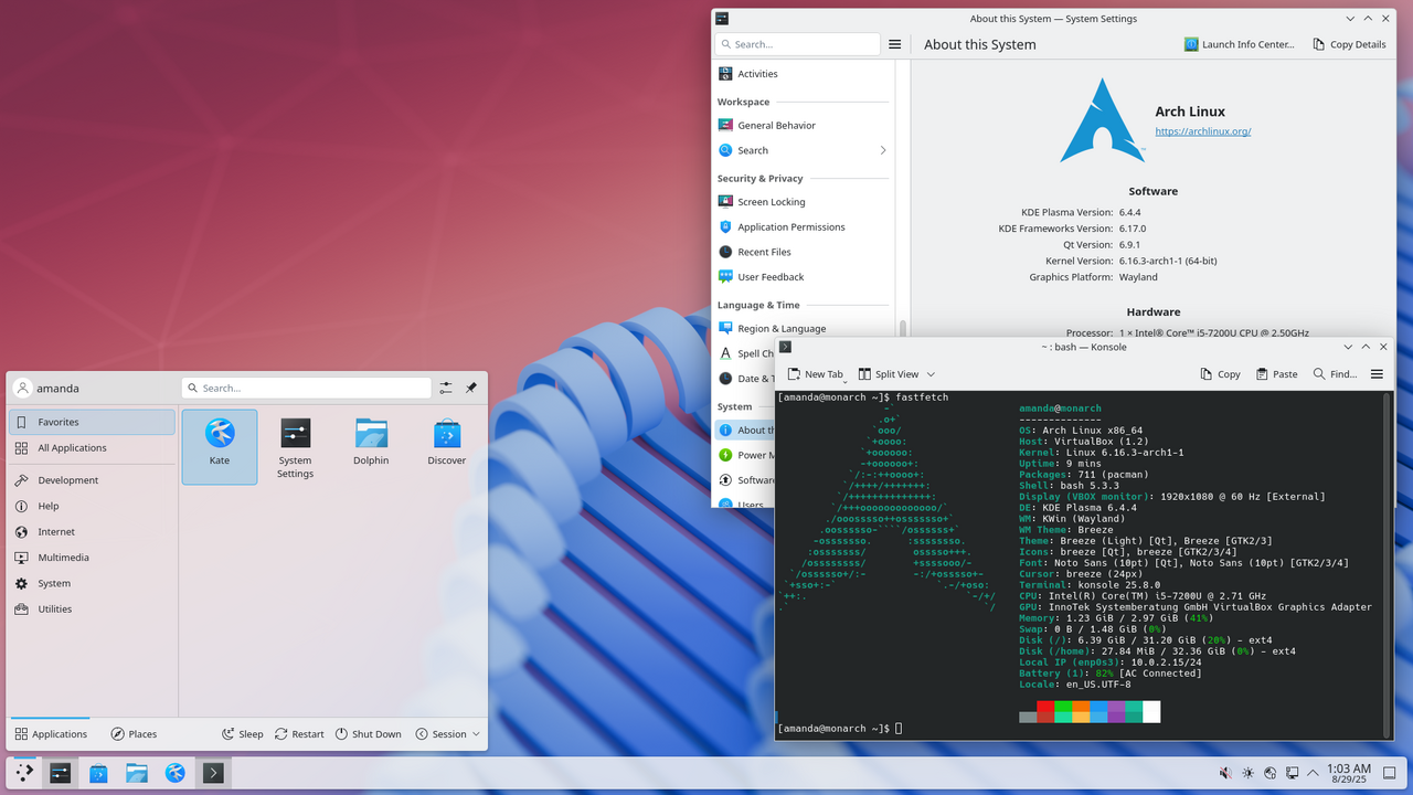 Arch Linux screenshot