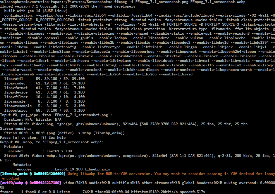 FFmpeg screenshot