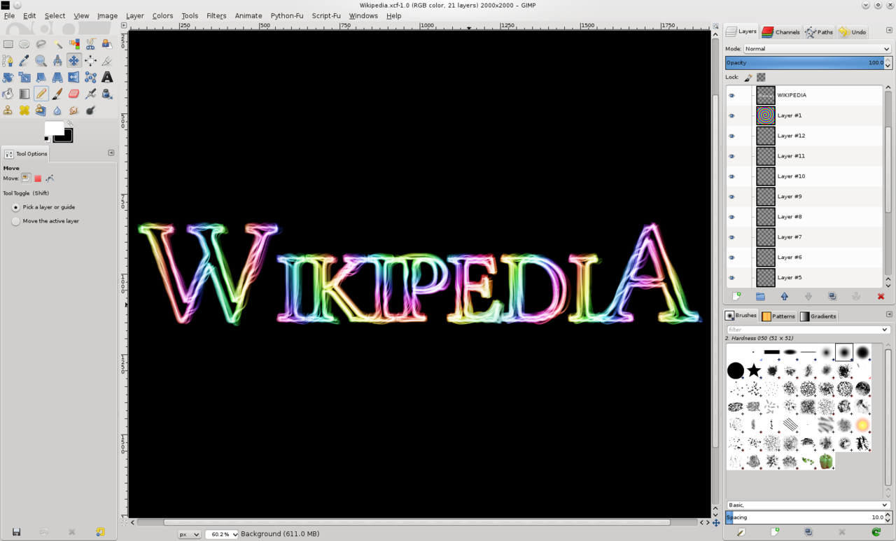 GIMP screenshot