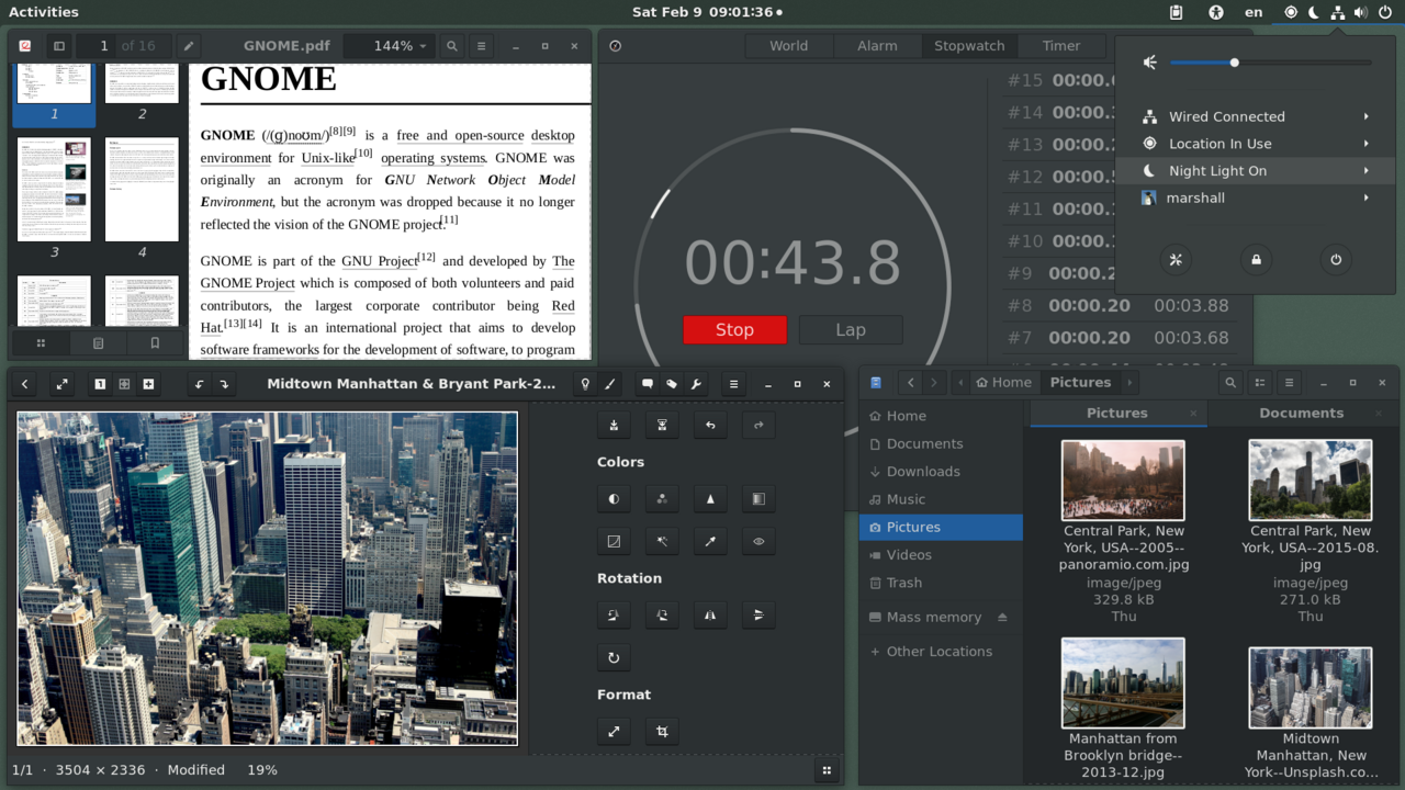 GNOME screenshot